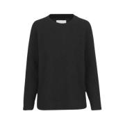 Lange Alpaca Merino Wol Trui Samsøe Samsøe , Black , Dames