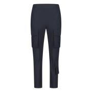 Blauwe Technische Jersey Cargo Broek Jane Lushka , Blue , Dames