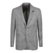 Wit herenouterwear Ss24 Lardini , Gray , Heren