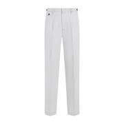 Grijze Geplooide Chino Broek Dunhill , Gray , Heren