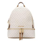 Vanilla Rhea Rugzak met Gouden Details Michael Kors , Beige , Dames