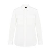 Zijden Witte Shirt Aw23 Nili Lotan , White , Dames