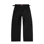 Wijde cargobroek 032c , Black , Dames