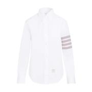 Witte Overhemd met Strepen Thom Browne , White , Dames