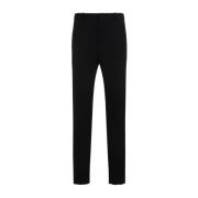 Zwarte Wol Broek Tux Saint Laurent , Black , Heren