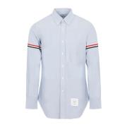 Blauwe Noos Oxford Overhemd Thom Browne , Blue , Heren