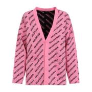 Roze & Paarse Cardigan Trui Balenciaga , Pink , Dames