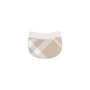 Beige Check Creditcardhouder Burberry , Multicolor , Dames