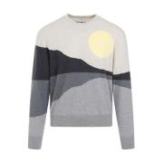 Grijze Wollen Pullover Sweater Etro , Multicolor , Heren