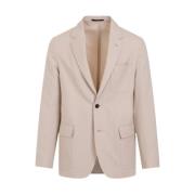 Bruine Wol Omkeerbare Jas Dunhill , Beige , Heren