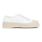Witte Leren Sneakers Hoge Zool Marni , White , Heren