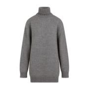 Grijze Alpaca Zijde Trui The Row , Gray , Dames