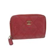 Pre-owned Leather chanel-bags Chanel Vintage , Red , Dames