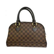 Pre-owned Cotton handbags Louis Vuitton Vintage , Brown , Dames