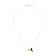 Diep Zwart Yoga Ketting Aliita , Yellow , Dames