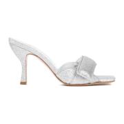 Zilveren Glitter Sandalen Aw23 Gia Borghini , Gray , Dames