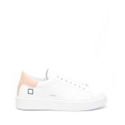 Wit Roze Leren Sneakers D.a.t.e. , White , Dames
