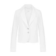 Witte Technische Jersey Blazer Jane Lushka , White , Dames