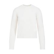 Witte Cashmere Pullover Sweater Max Mara , White , Dames