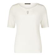 Basis shirt met strik knoop Betty Barclay , White , Dames