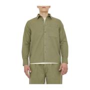 Casual Groene Lichen Shirt Richmond , Green , Heren