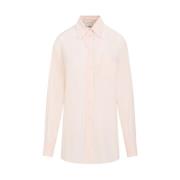 Roze Zijden Crepe Shirt Sportmax , Pink , Dames