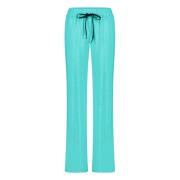 Turquoise Wijde Pijp Zomerbroek Jane Lushka , Green , Dames