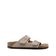 Bruine Slider Arizona Sandalen Birkenstock , Brown , Heren