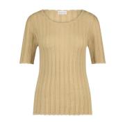 Luxe Zaza Top in Beige Jane Lushka , Beige , Dames