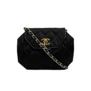 Pre-owned Leather chanel-bags Chanel Vintage , Black , Dames