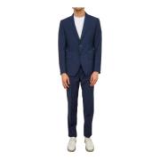 Stijlvolle BLU Suits voor Mannen Hugo Boss , Blue , Heren