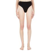 90s High Waisted Bouclê Bikini Bottoms Ziah , Black , Dames