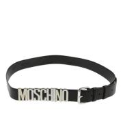 Pre-owned Leather belts Moschino Pre-Owned , Black , Dames