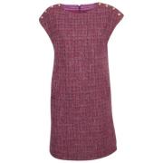 Pre-owned Fabric dresses Chanel Vintage , Purple , Dames