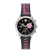 Sport Tech Chronograaf Siliconen Horloge Versace , Multicolor , Dames