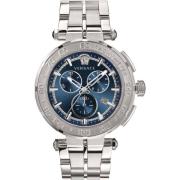 Greca Chrono Chronograaf Roestvrijstalen Armband Versace , Gray , Here...