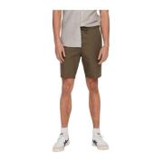 Linnen Bermuda Shorts voor Mannen Only & Sons , Green , Heren