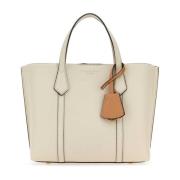 Ivoor Leren Shopping Tas Tory Burch , White , Dames