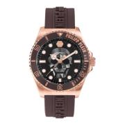 The $kull Diver Horloge Philipp Plein , Brown , Heren