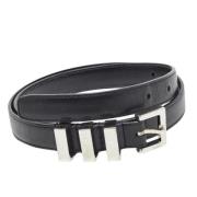 Pre-owned Leather belts Yves Saint Laurent Vintage , Black , Dames