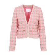 Rose Gold V-Neck Jacket Giambattista Valli , Multicolor , Dames