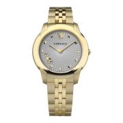 Audrey Roestvrijstalen Armbandhorloge Versace , Yellow , Dames