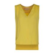 Citroen Jacquard Gerimpelde Top Marni , Yellow , Dames