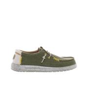 Heren Coastline Jute Veterschoenen Hey Dude , Green , Heren