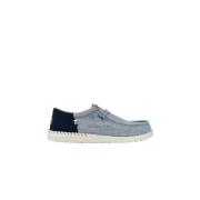 Navy Funky Nylon Craft Schoenen Hey Dude , Blue , Heren