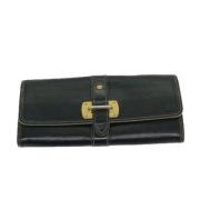 Pre-owned Leather wallets Louis Vuitton Vintage , Black , Dames