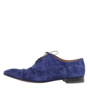 Pre-owned Suede flats Christian Louboutin Pre-owned , Blue , Heren