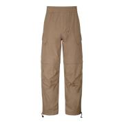 Beige Katoenen Cargo Broek Msgm , Beige , Heren