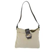 Pre-owned Canvas shoulder-bags Fendi Vintage , Beige , Dames