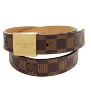 Pre-owned Canvas belts Louis Vuitton Vintage , Brown , Heren